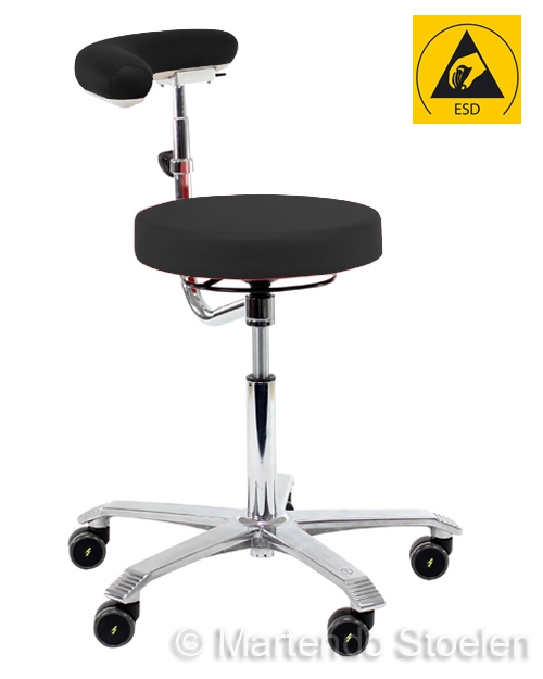 Score Werkstoel Medical 6260 met draaibare rug/armsteun ESD
