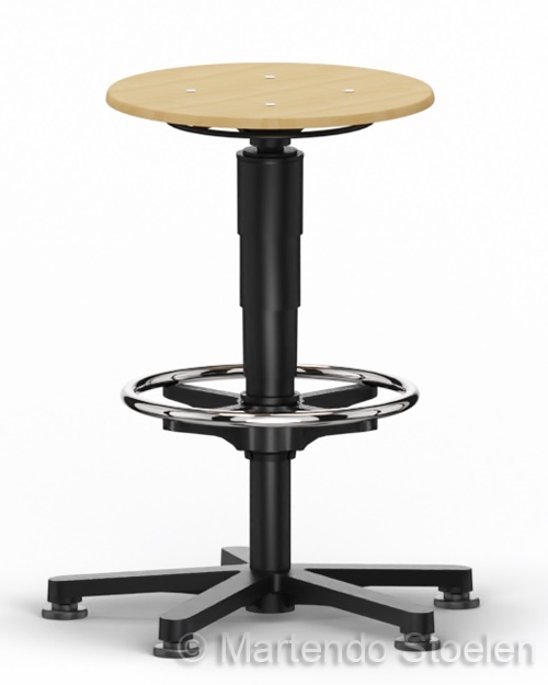 Bimos Allround Kruk 3 beuken met glijders en voetenring