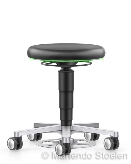 Bimos Lab Kruk 4 met voetbediening en wielen
