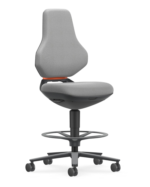 Werkplaatsstoel Bimos Texon 4 met zit-stop-wielen