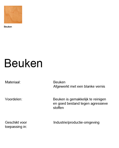 Bimos Allround Kruk 1 beuken met glijders