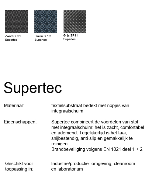 Bimos Laboratoriumstoel Labsit 3 met glijders en voetenring