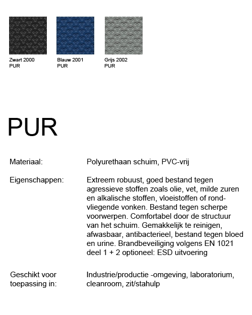 Bimos Laboratoriumstoel Labsit 4 met zit-stop-wielen