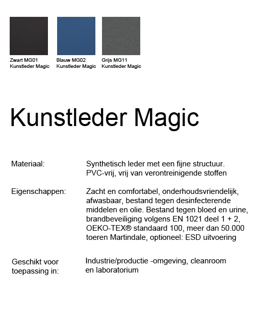 Bimos Neon Kussenset Kunstleder Magic Zwart