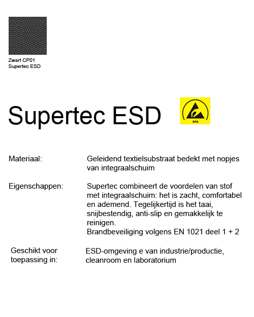 Werkplaatsstoel Bimos ESD Neon XXL