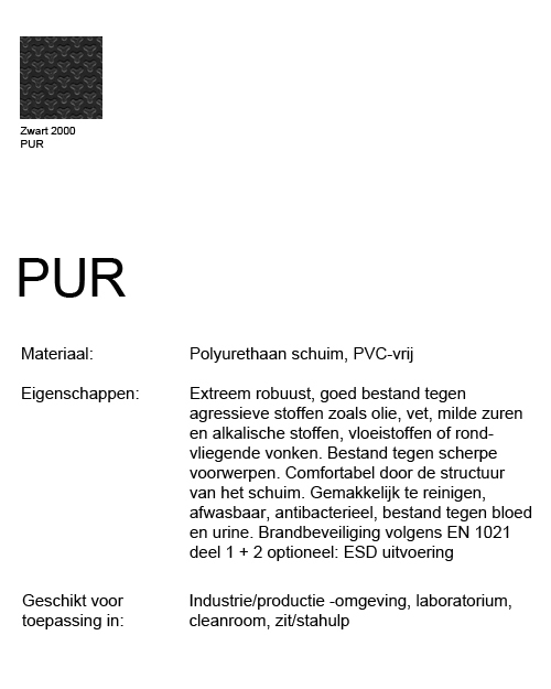 Werkstoel Se7en Comfort 9633 Skintec