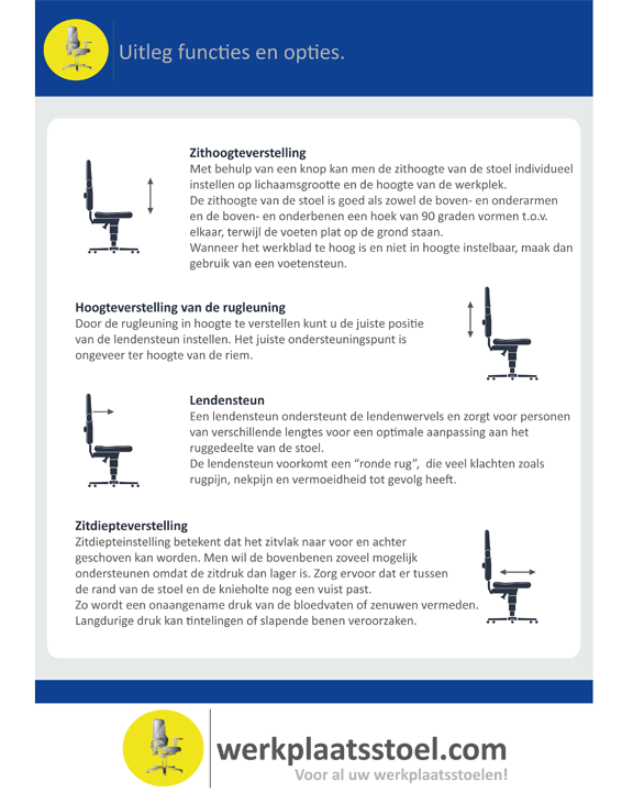 pdf Uitleg functies en opties werkstoelen